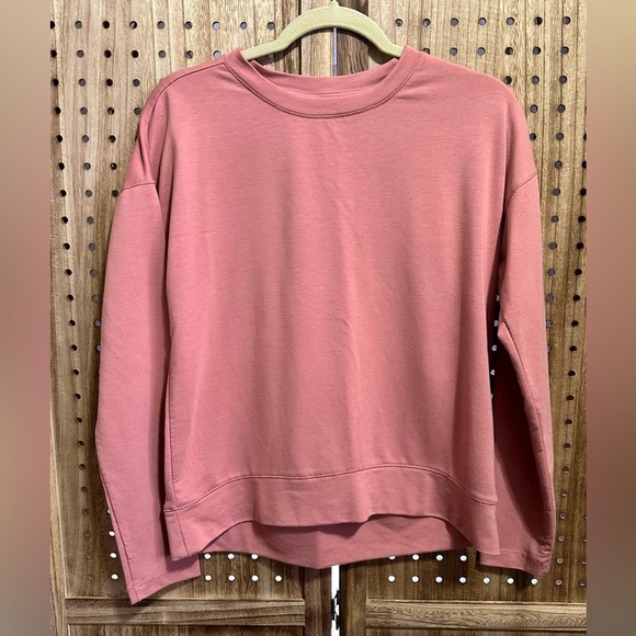 3 Piece Set Athletic Works Soft Sweatshirt Hoodie Herringbone Leggings Rose - Picture 8 of 9